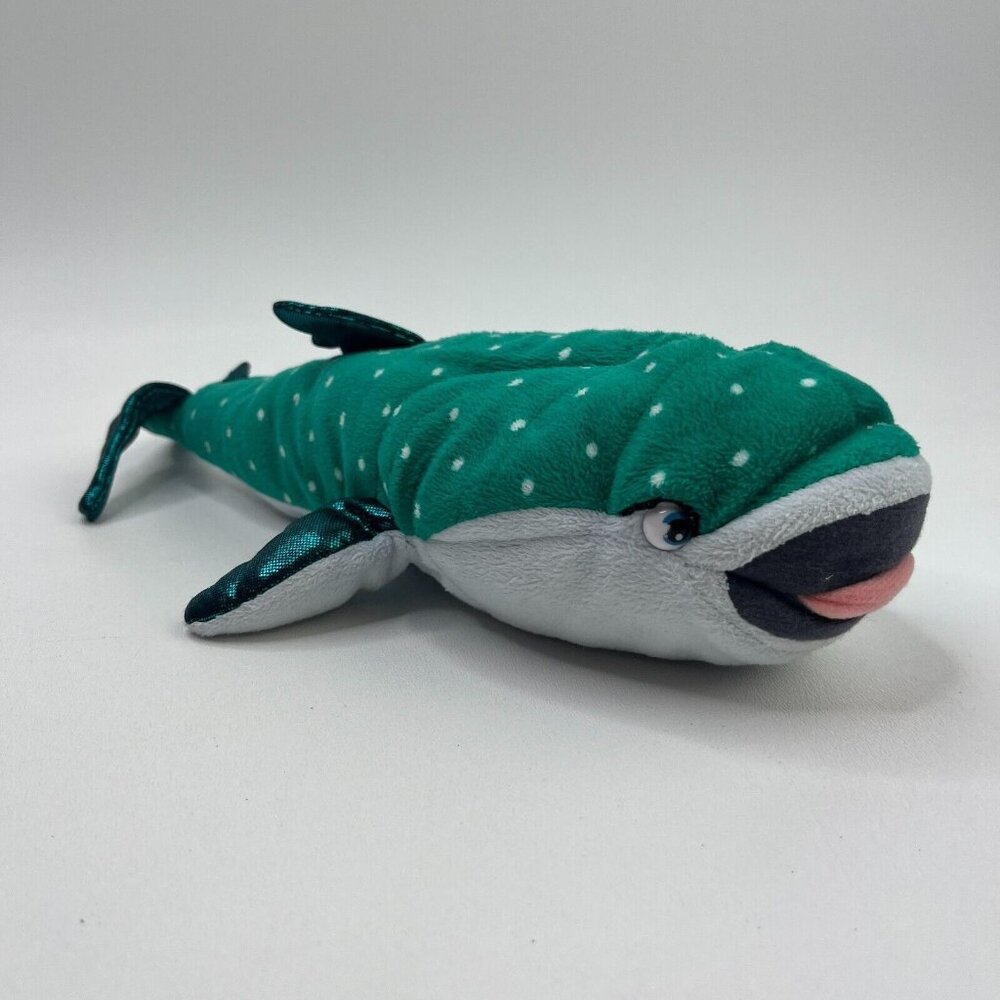 Disney Pixar Ty Sparkle Finding Dory Nemo Plush Destiny Green Whale Shark 11"